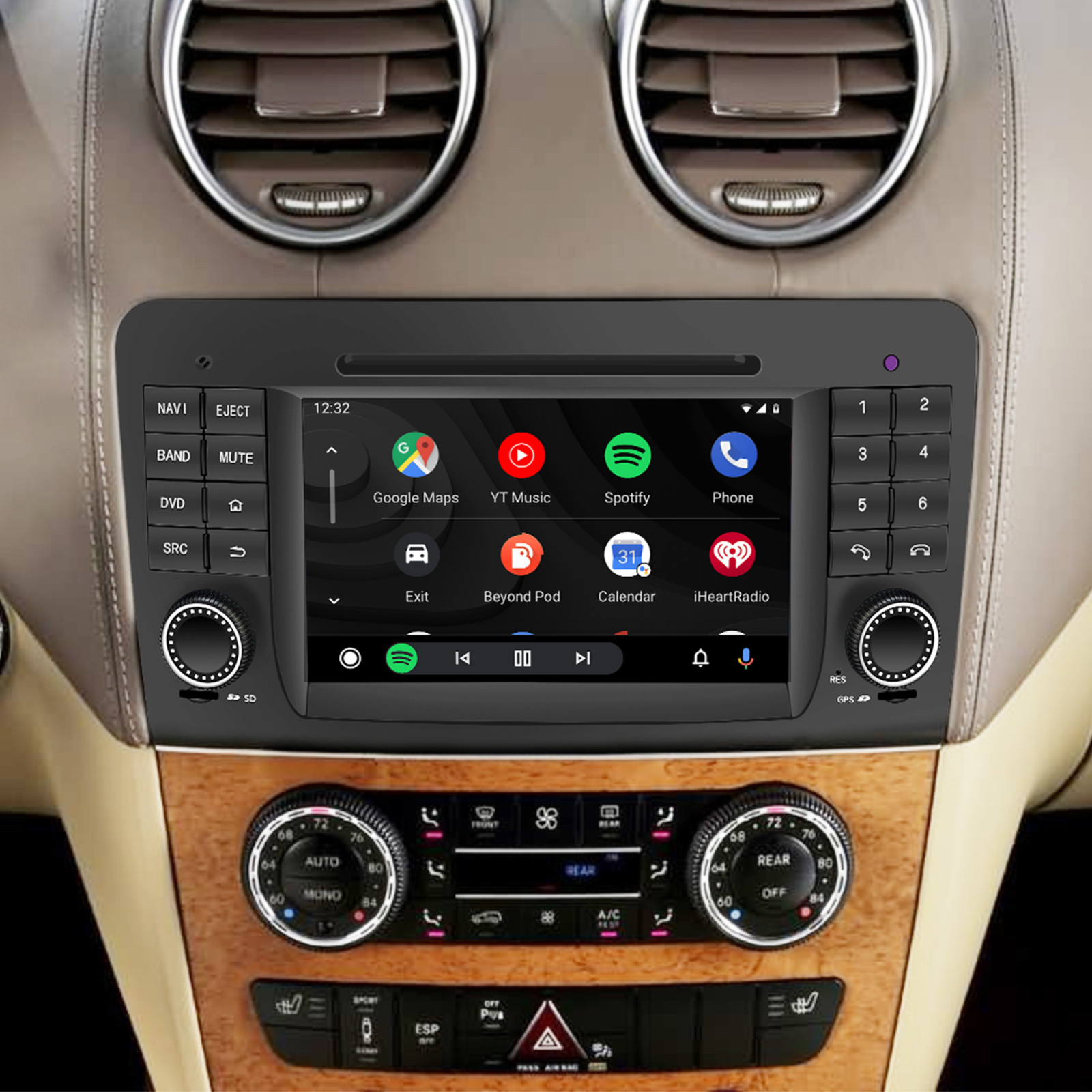7 inch Radio for Mercedes ML W164 ML 300 GL X164 CarPlay Andriod Auto Navi DVD