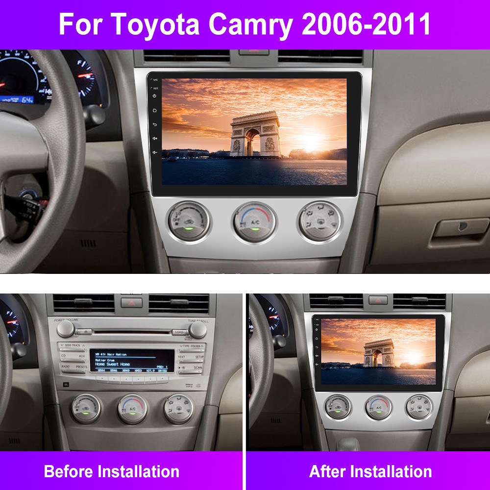 6+128GB For Toyota Camry 2007-11 Car Stereo Radio Android15 Carplay GPS Navi JBL