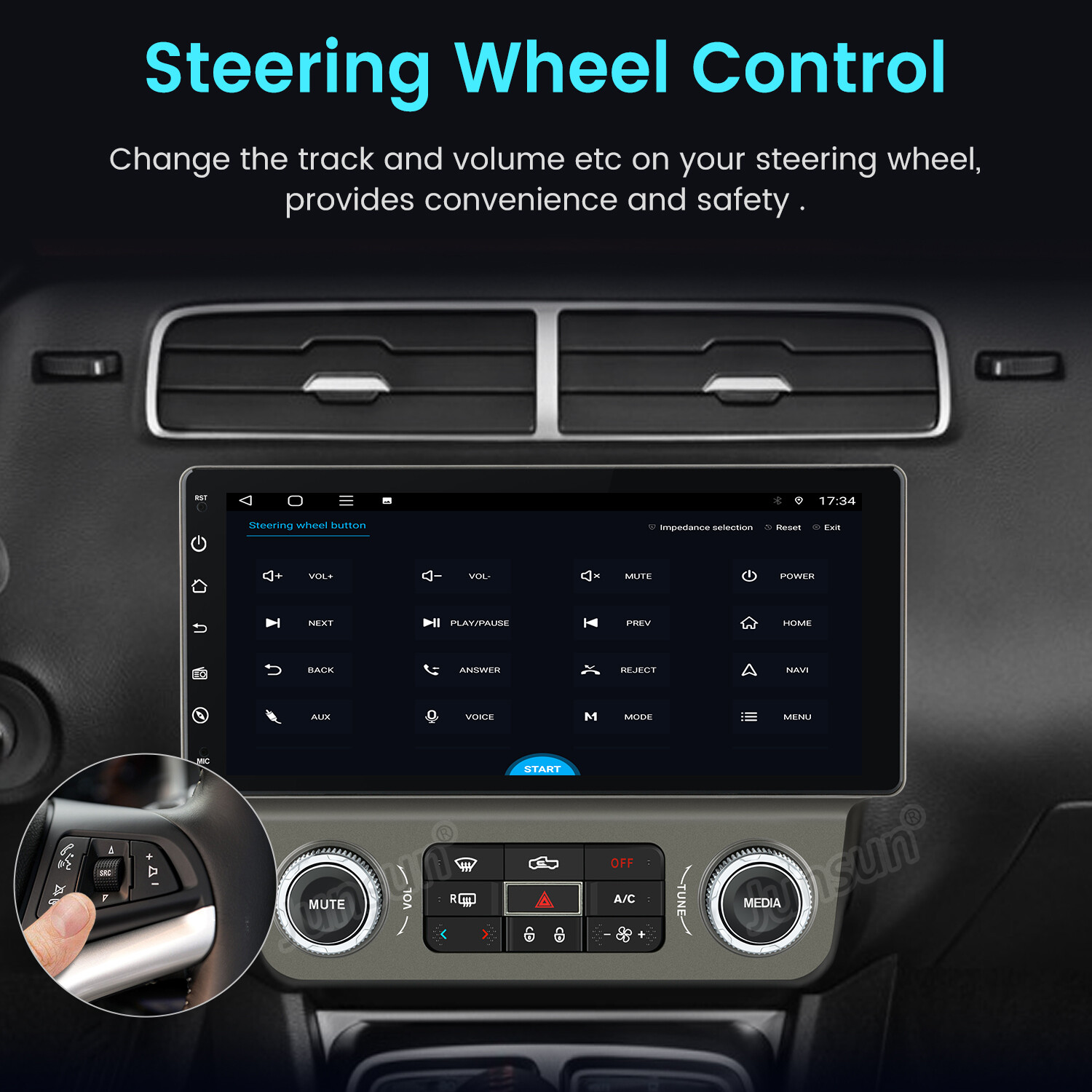 4+64G Android13 Car Stereo Radio GPS Navi 4G WIFI For Chevrolet Camaro 2010-2015