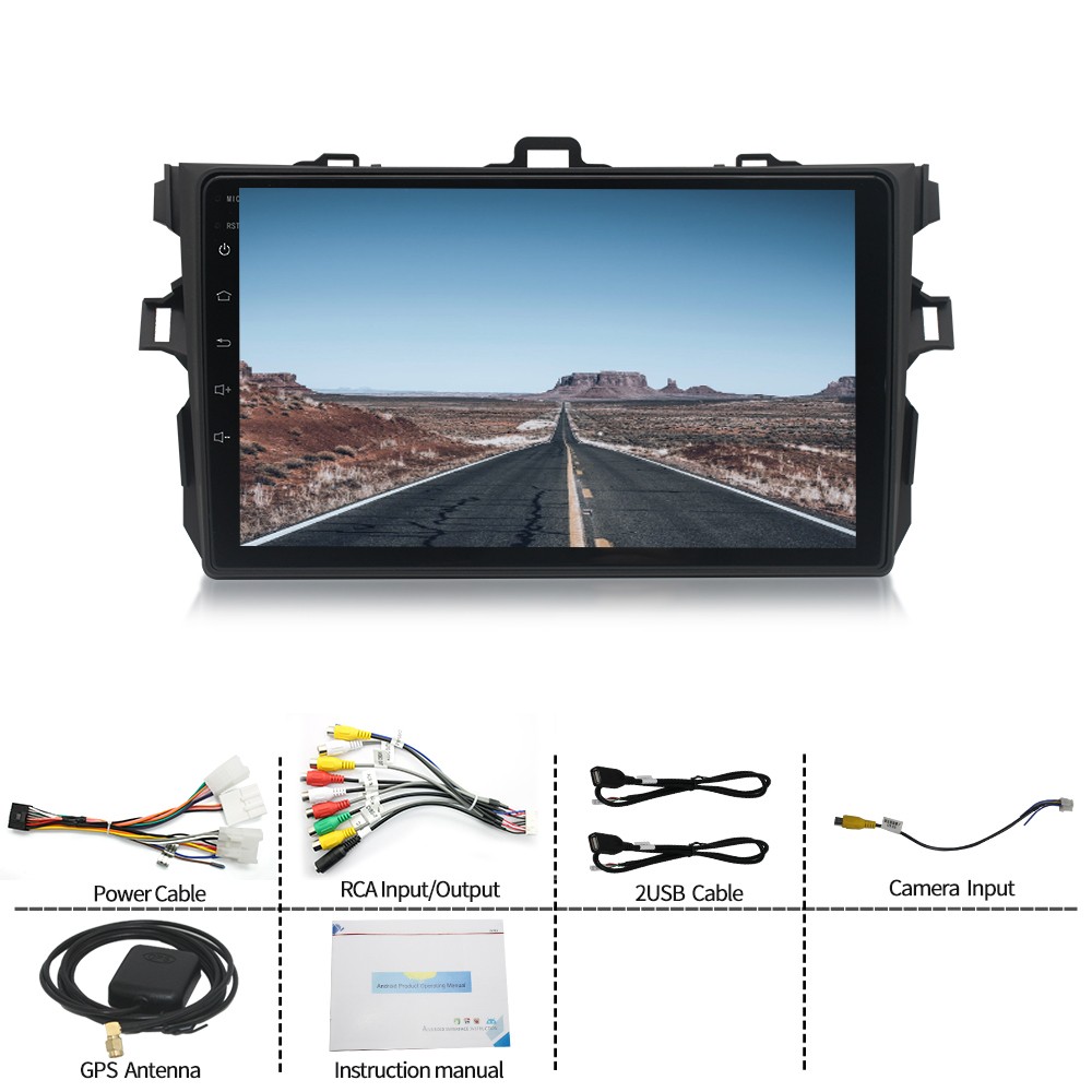For 2009-2013 Toyota Corolla Android 13.0 Carplay Car Stereo Radio GPS Navi WIFI