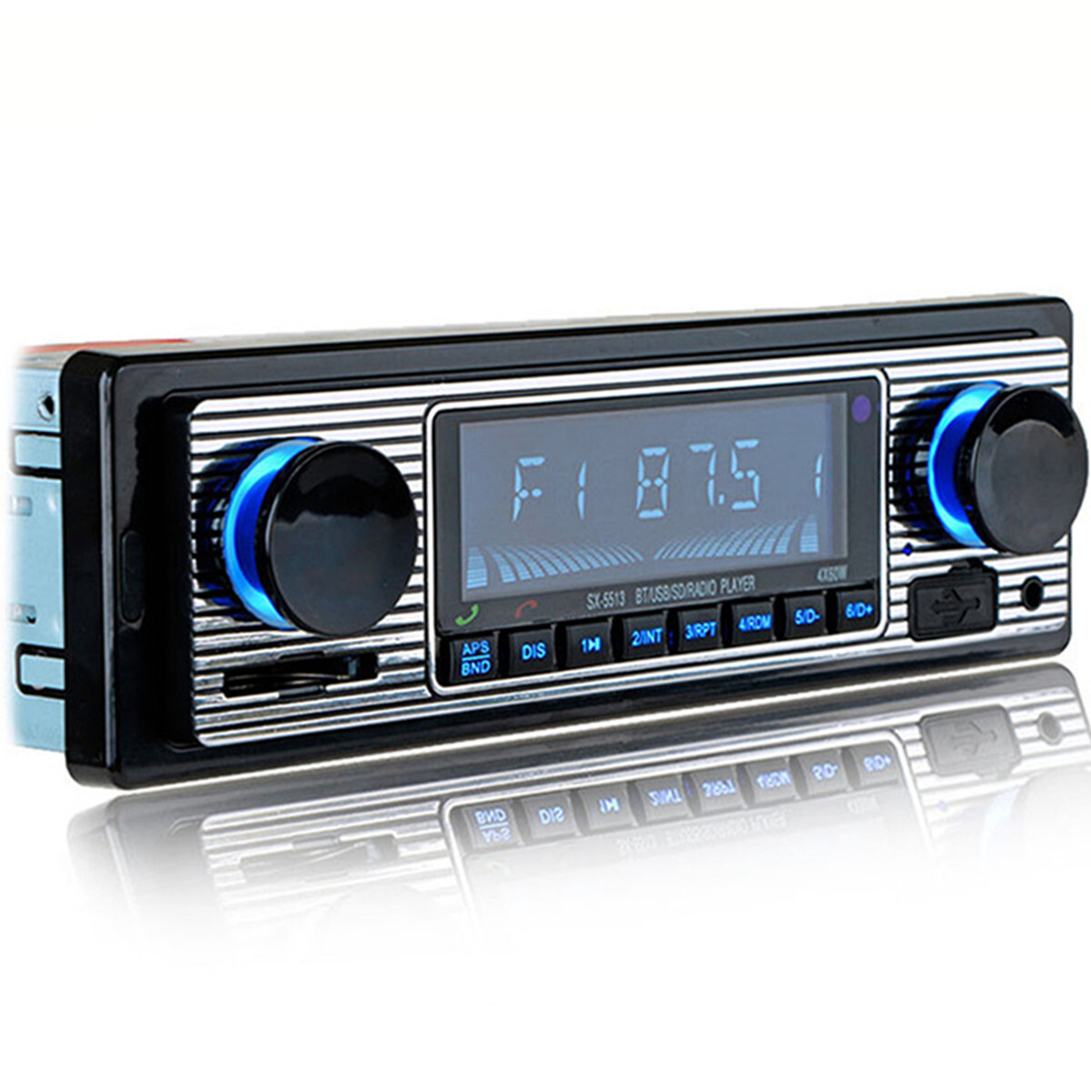 Car MP3 Player Bluetooth In-Dash Radio Stereo FM/USB/AUX LCD Screen 4-Channel
