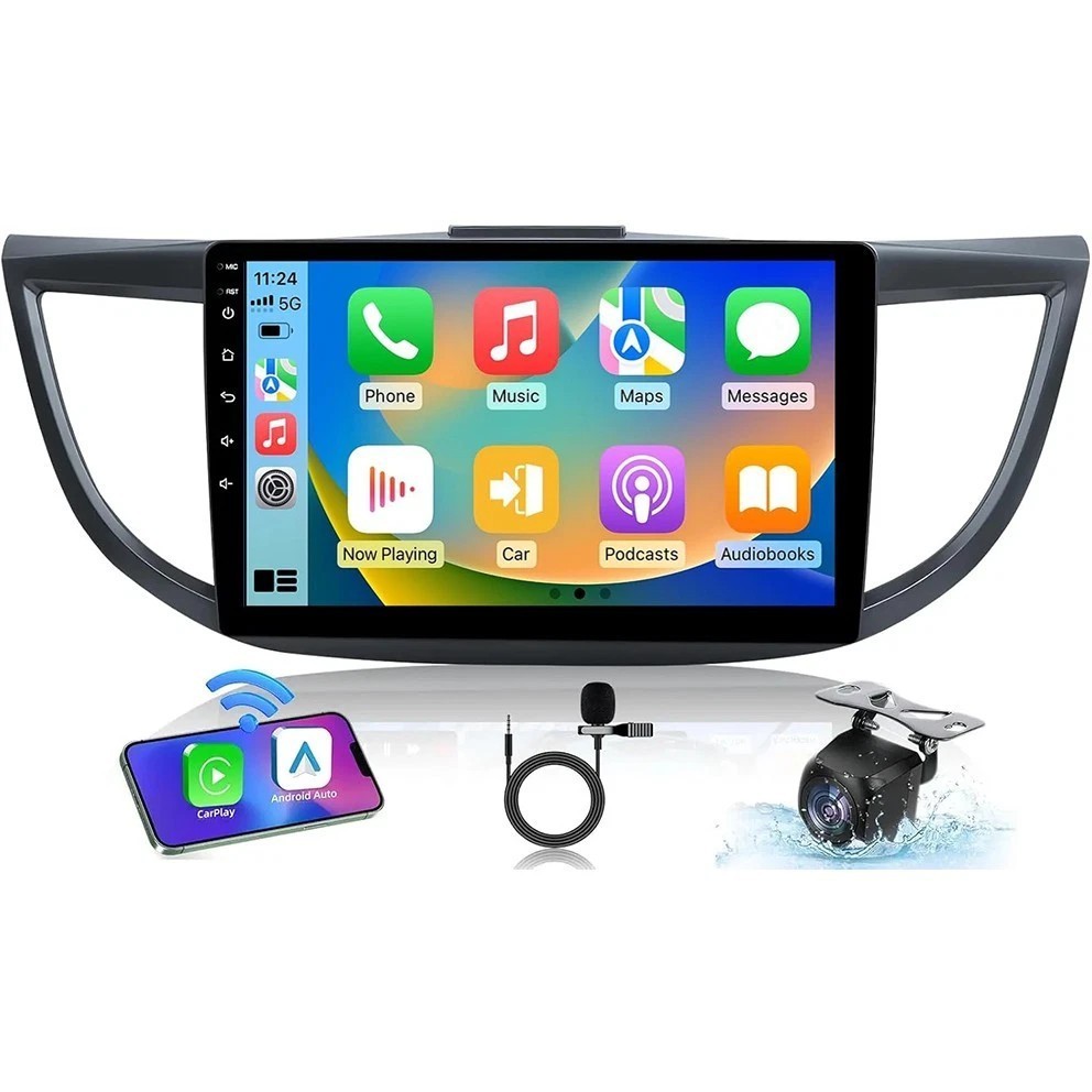 Apple Carplay For Honda CRV 2012-2016 Android 15 Car Stereo Radio GPS WIFI SWC