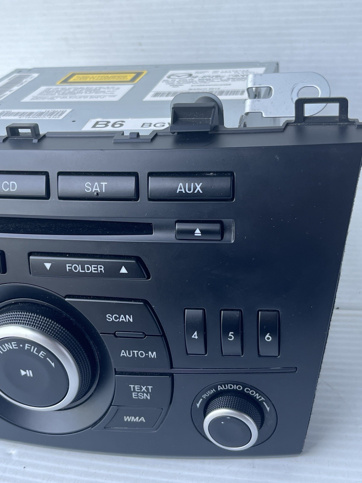 2010-2013 MAZDA 3 RADIO AUDIO AM/FM/CD SINGLE DISC PLAYER RECEIVER OEM