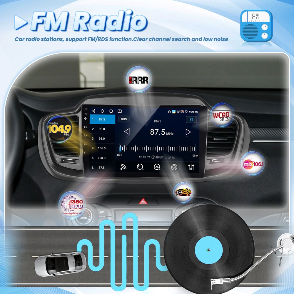 4+64GB For Kia Sorento 2015-2020 Android 15 Carplay Stereo Radio GPS Screen +Cam