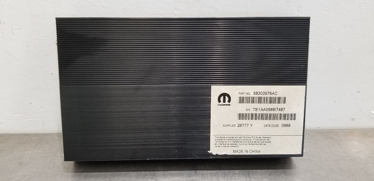18 DODGE CHARGER 552 WATT RADIO AUDIO AMPLIFIER AMP 68303976AC