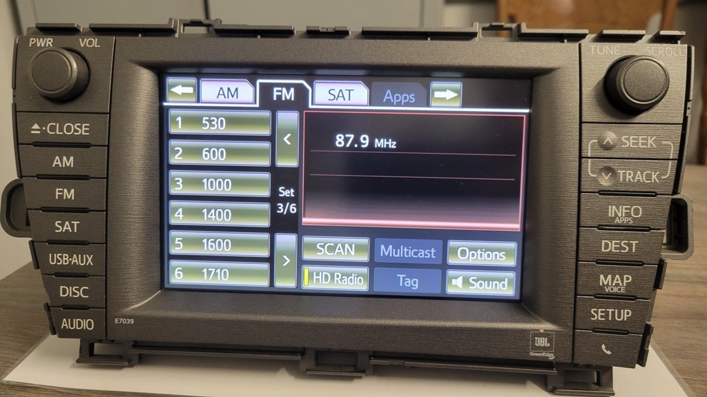 2012-2015 Toyota Prius JBL Navigation Radio Head Unit OEM 86100-47231