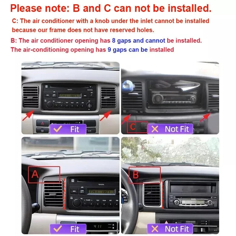 9” Android 15 Car Stereo Radio GPS Navi 4+64G WIFI For Toyota Corolla 2003-2008