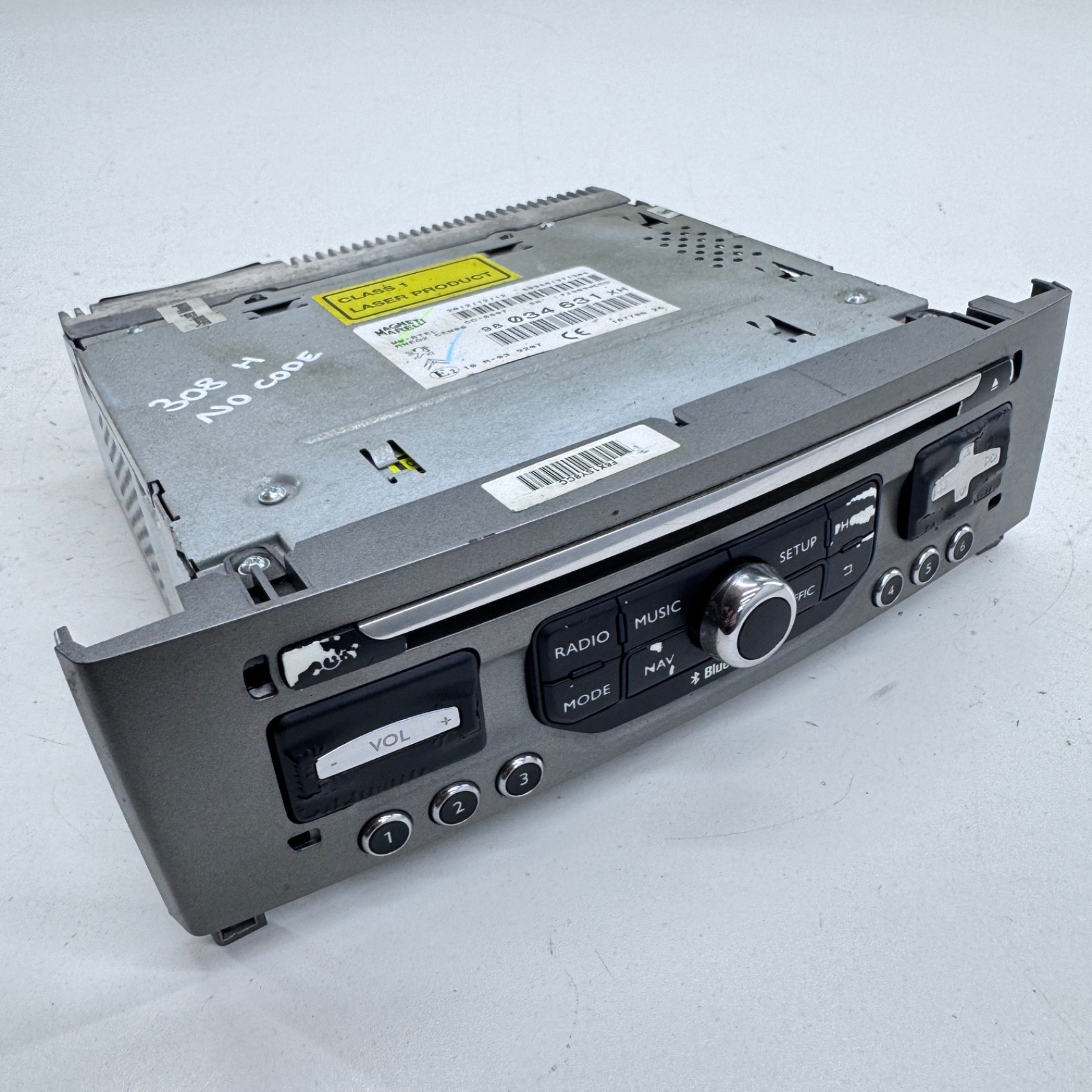 PEUGEOT 308 MK1 STEREO HEAD UNIT 98034631XH RADIO CD PLAYER AUDIO SYSTEM 11-13
