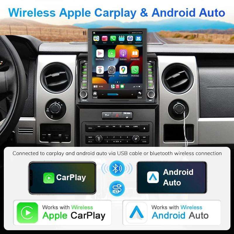 9.7″ Apple CarPlay for Ford F-150/F150 2009-2012 Stereo 2+32GB GPS Radio Navi BT