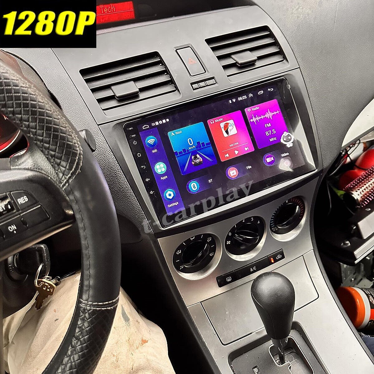 For Mazda 3 2010-2013 Android 15 Car Radio GPS Navigation CarPlay BT FM Stereo