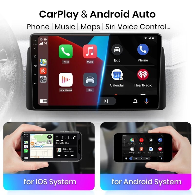 2 DIN ANDROID RADIO FOR MITSUBISHI PAJERO 4 GPS WI-FI USB BLUETOOTH CARPLAY