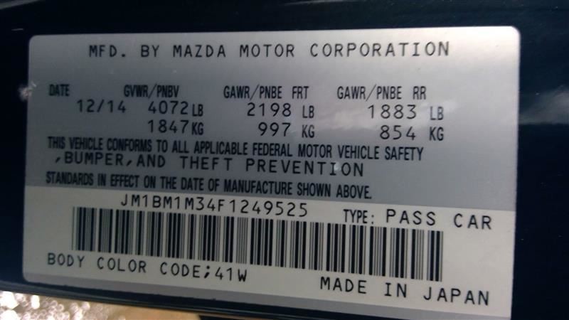 Radio CD Player Single Dash Mounted BHP3669G0 Fits 14-18 MAZDA 3 83536
