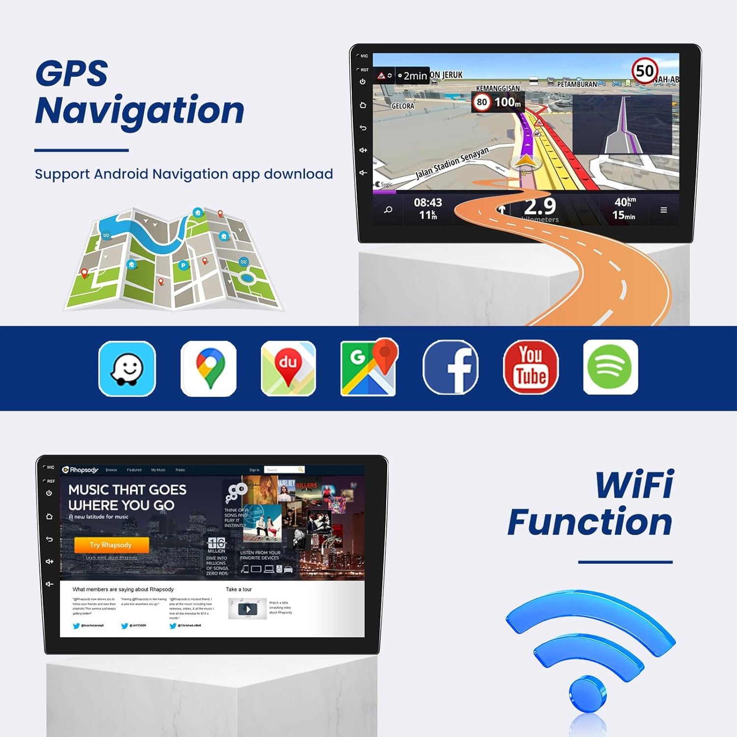 6.86in Car Stereo Radio For Dodge Aries 1981-1989 Android13 Carplay WIFI FM GPS