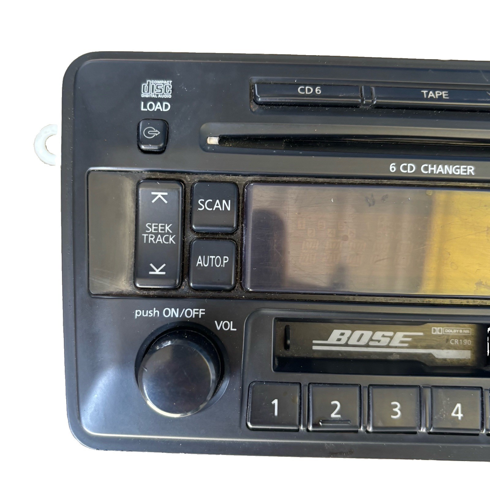 1999-2004 NISSAN PATHFINDER INFINITY QX4 BOSE 6 CD CASSETTE RADIO OEM PN-2543N