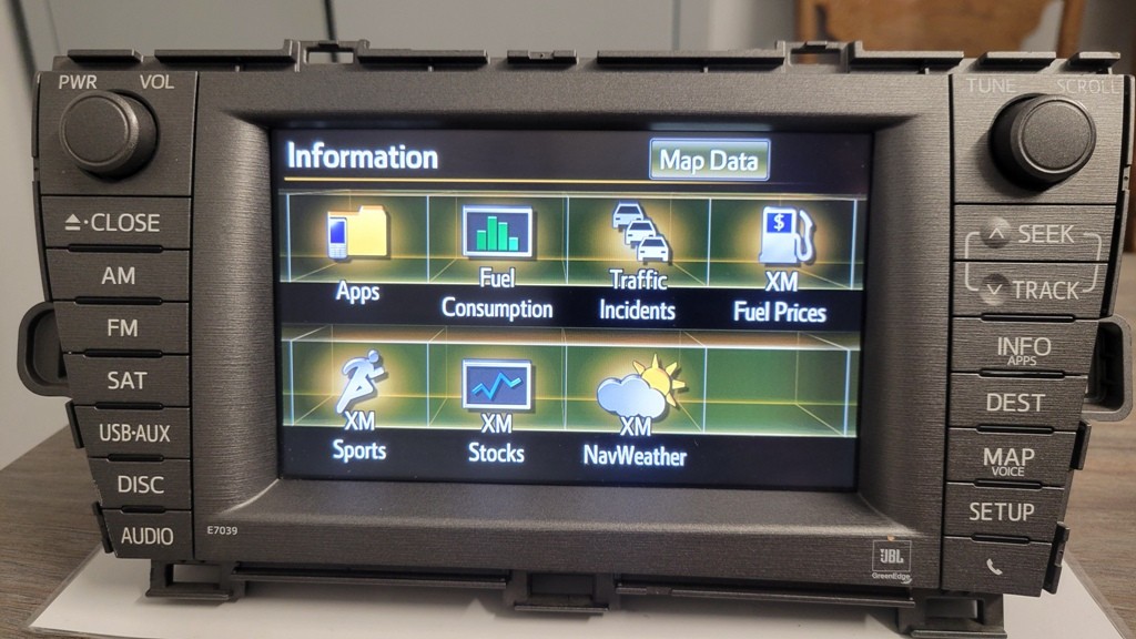 2012-2015 Toyota Prius JBL Navigation Radio Head Unit OEM 86100-47231