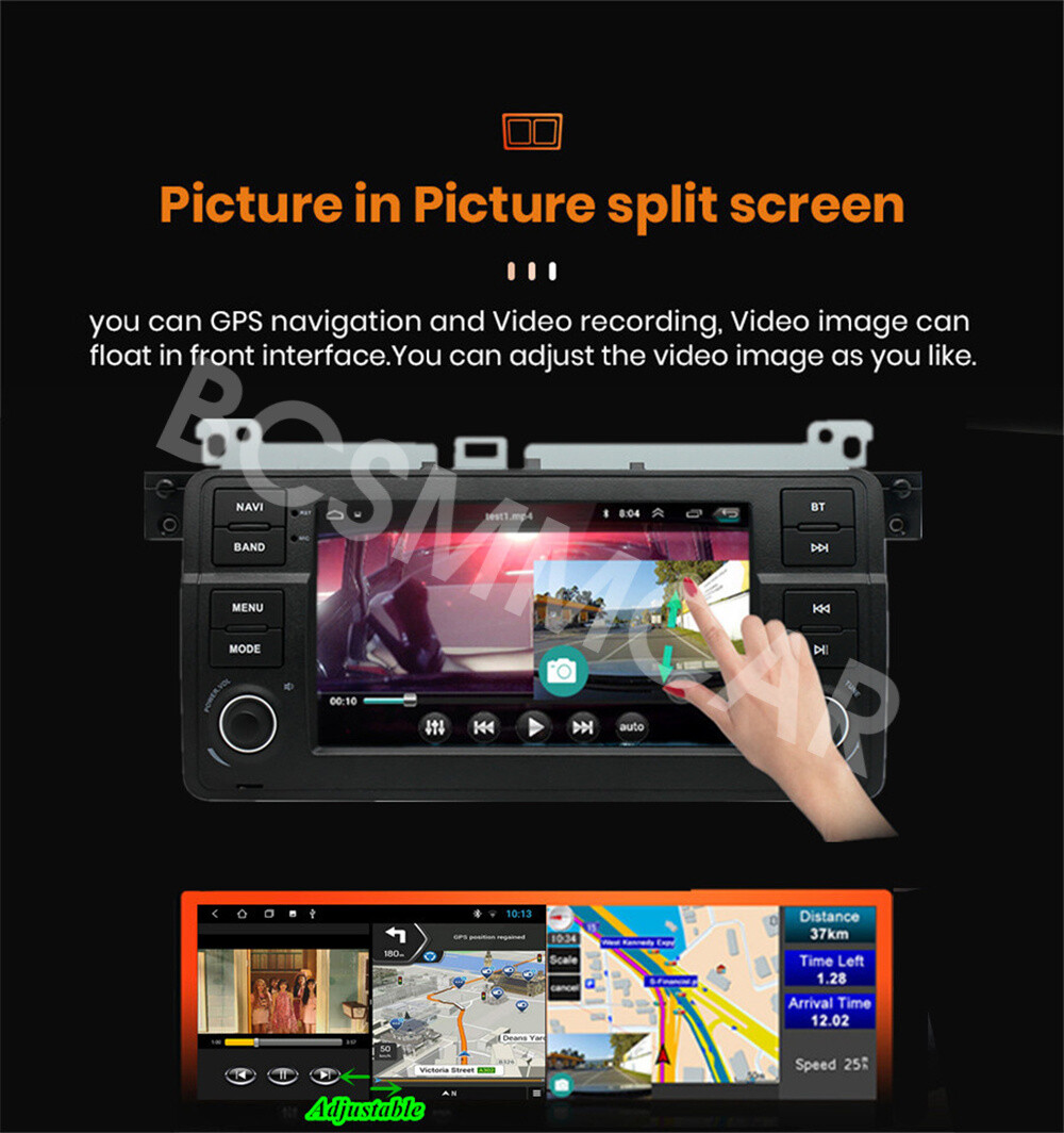 7in Car Multimedia Player WIFI FM/RDS SWC Fit For BMW E46 3 Series M3 1998-2006