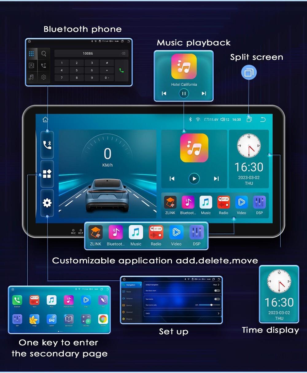 8+128GB CarPlay For Honda CRV 2007-2011 Android 12 GPS Car Stereo Radio DSP WIFI