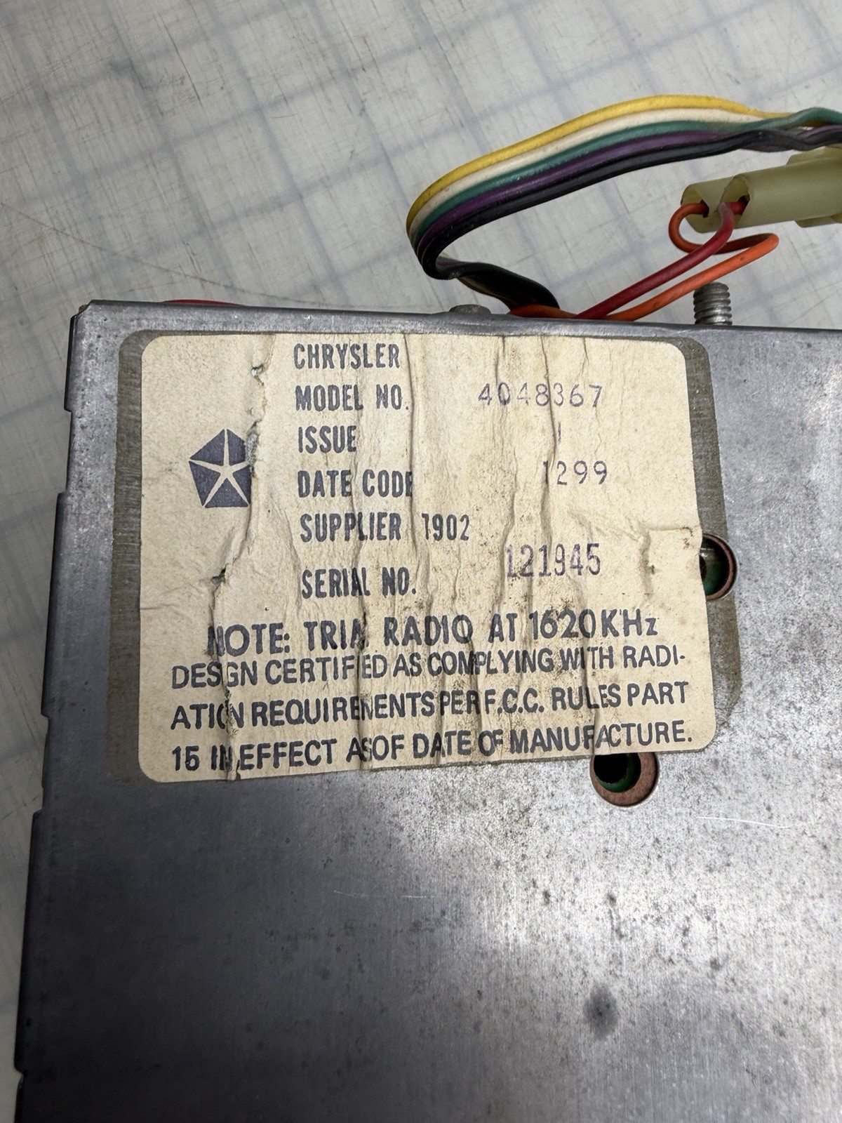 1970s Chrysler Dodge Plymouth 8-Track AM-FM Radio