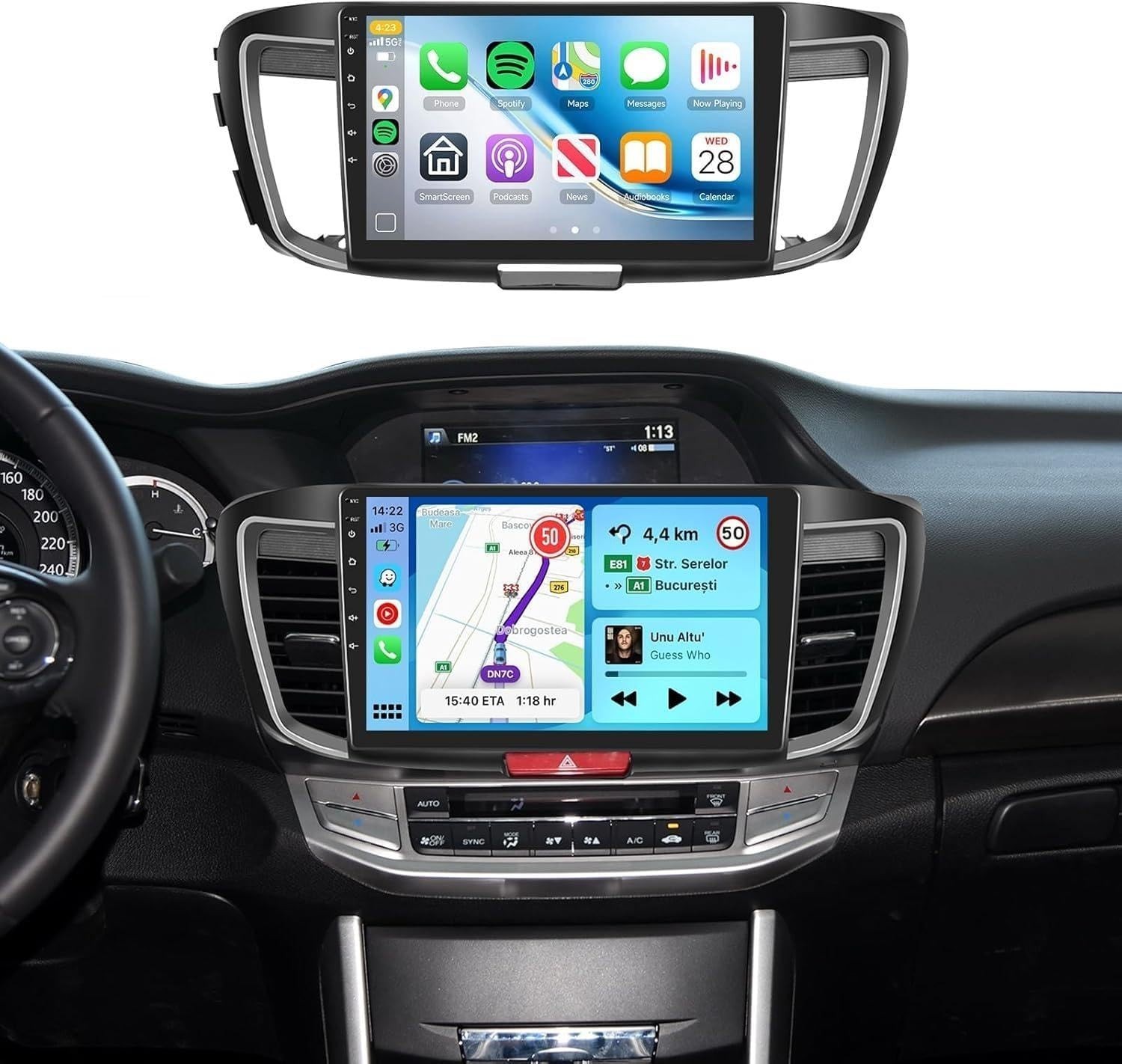 Car Radio Stereo Carplay For 2013-2017 Honda Accord 2+64G 10in Quad Core Media