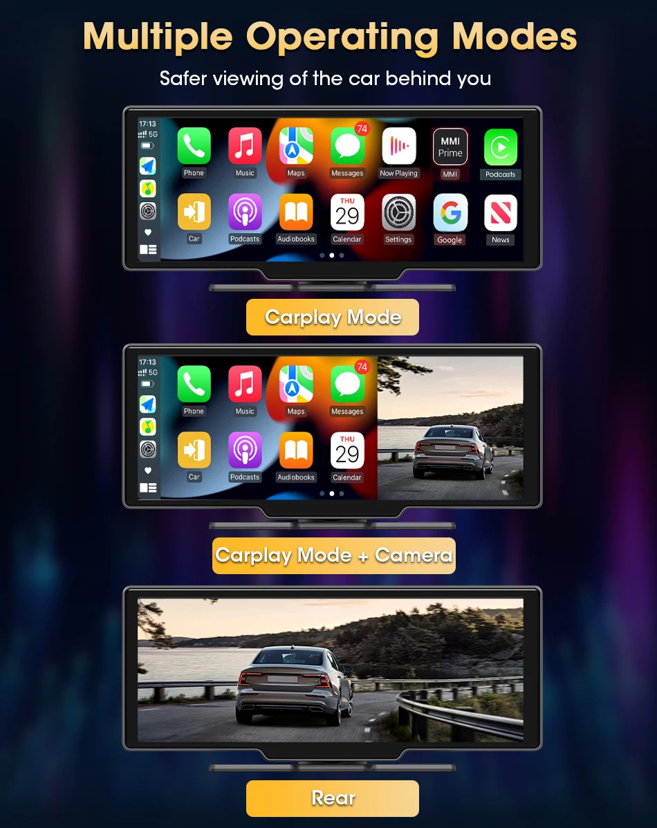 Universal Portable 10.26 Inch Car Intelligent System for 5G WIFI Plug and Play