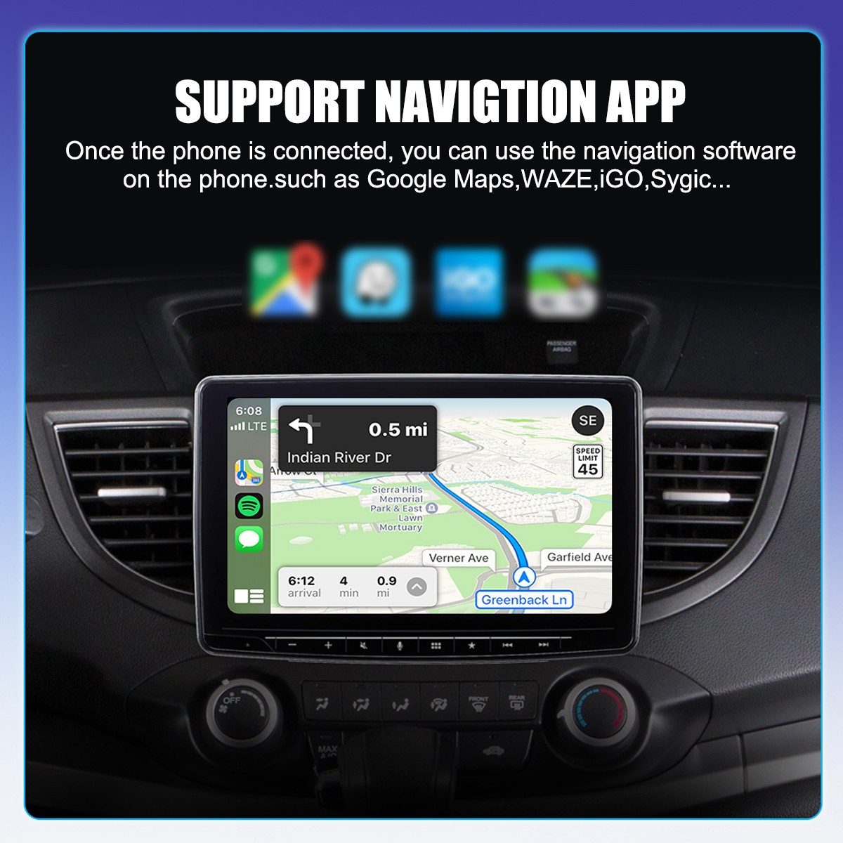 5G WIFI USB Wireless CarPlay Adapter For iPhone Android Auto Dongle Plug & Play