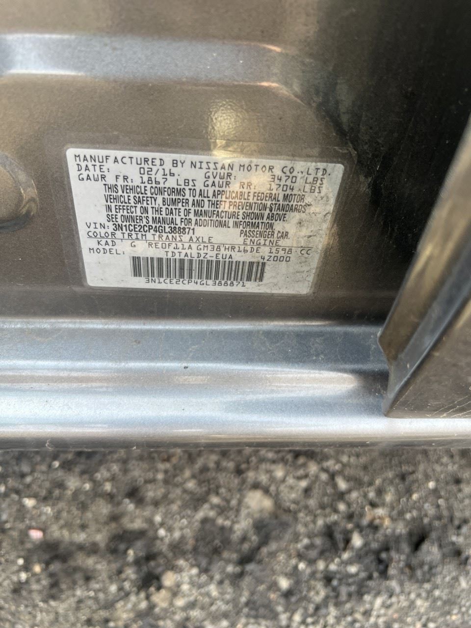 Audio Equipment Radio Receiver Am-fm-cd Fits 15-16 VERSA 45018