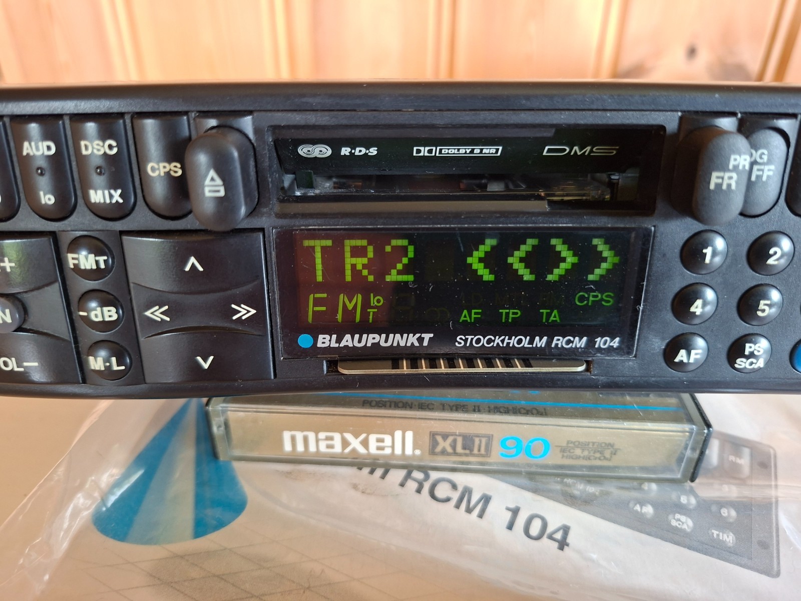 MINT Blaupunkt Stockholm RCM 104 Radio Cassette Boxed KeyCard Porsche 993 E36