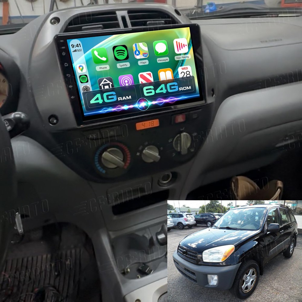 4G+64GB For Toyota RAV4 01-06 Plug Play Carplay Android 15 Car Stereo Radio Navi