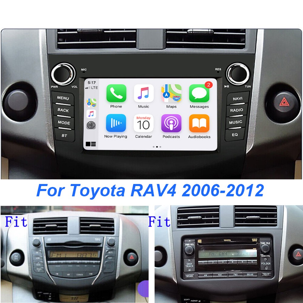 For Toyota RAV4 2006-2012 7″ Android 15 Apple Carplay Car Stereo Radio GPS W/JBL