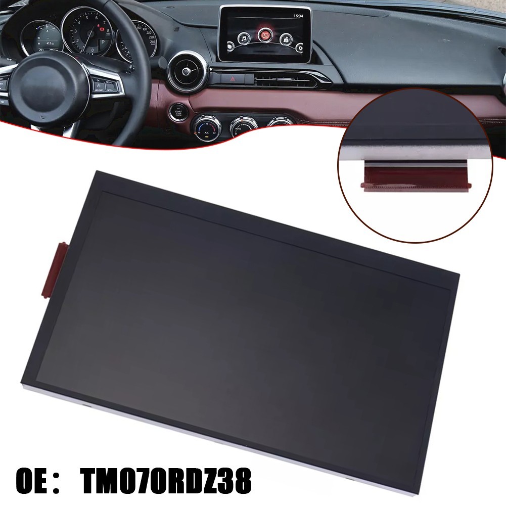 Black 7 Inch LCD Display for Mazda3 For CX3 For MX5 ABS+Glass Material