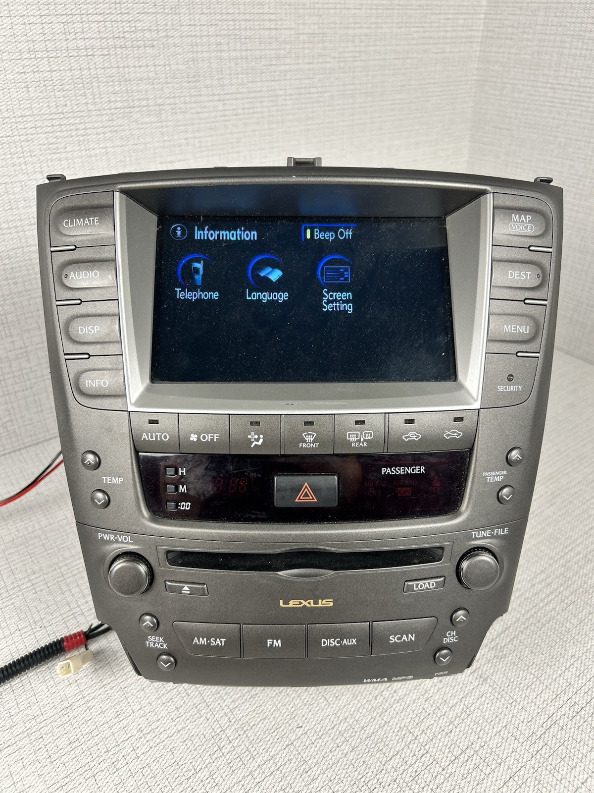READ!!!06 – 09 LEXUS IS250 IS350 NAVI RADIO GPS STEREO UNIT SCREEN 86111-53050