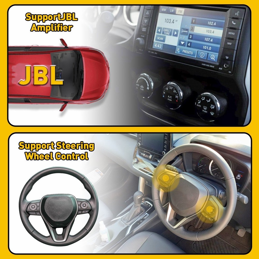 1-10Set Stereo Radio Power Harness Cable Wire Adapter Support JBL AMP For Toyota