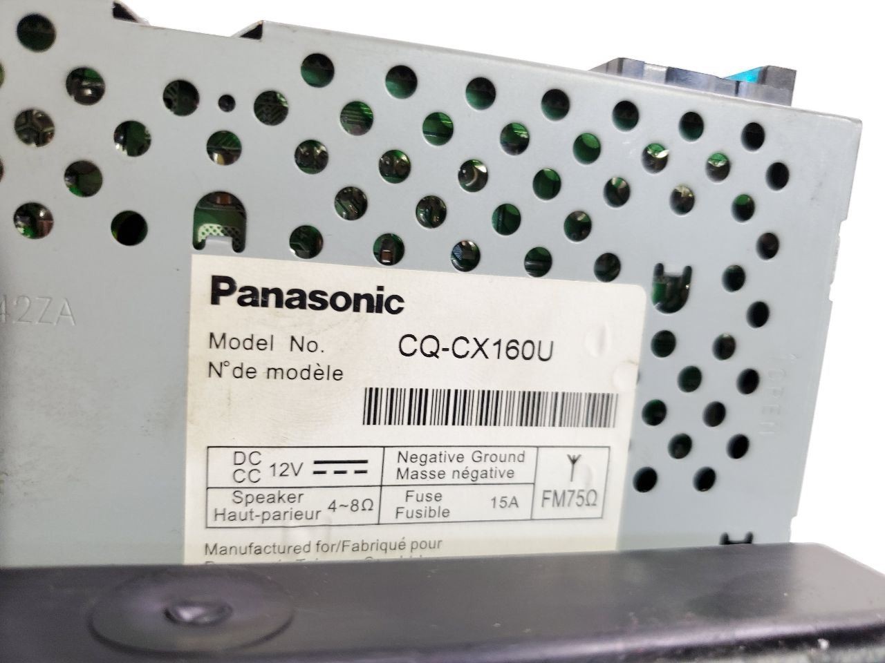 2016 VPG MV-1 OEM Radio Missing Knob Panasonic CQ-CX-160U