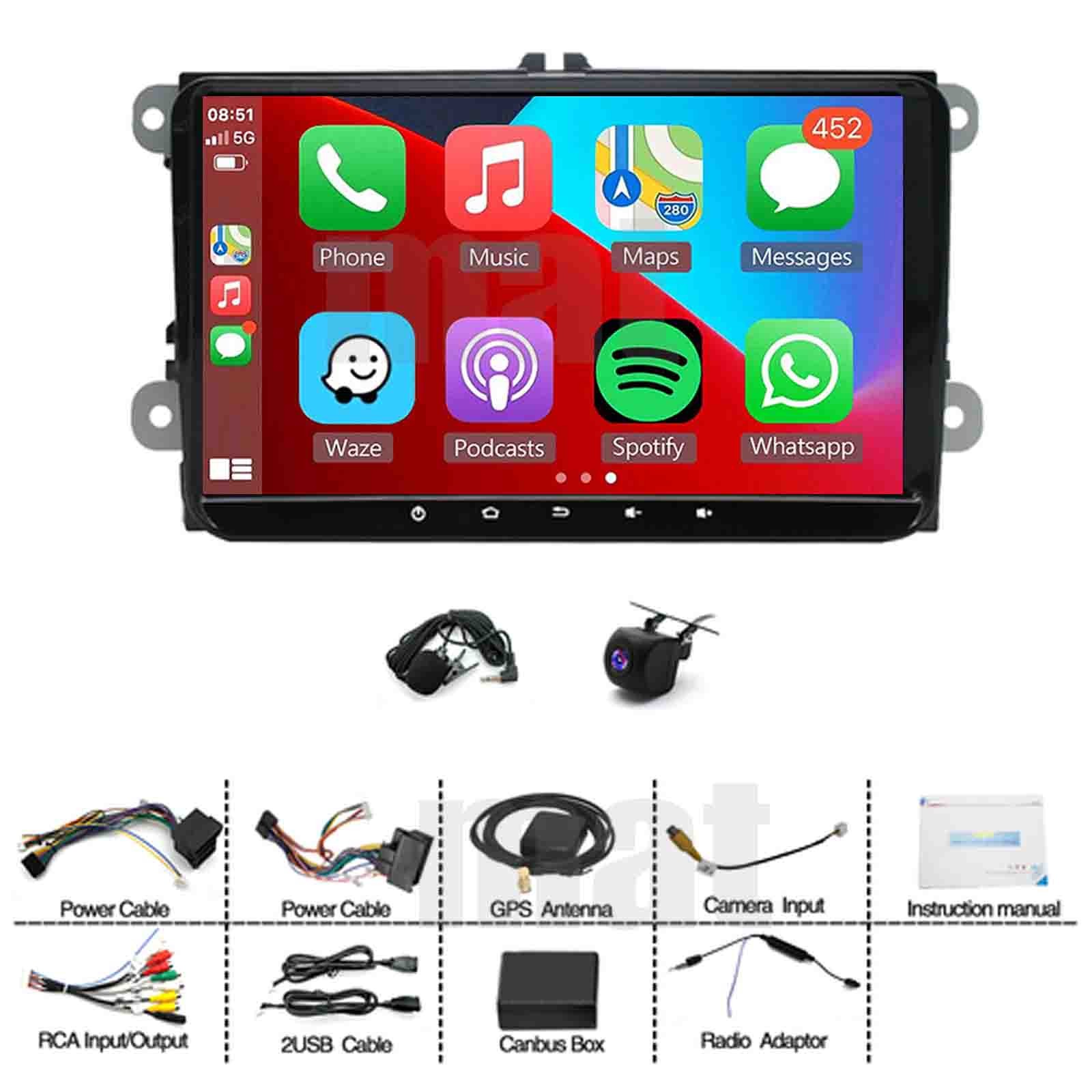 9″ Car Stereo Radio For Seat Altea 2008-2015 Android13 CarPlay GPS Navi FM/RDS