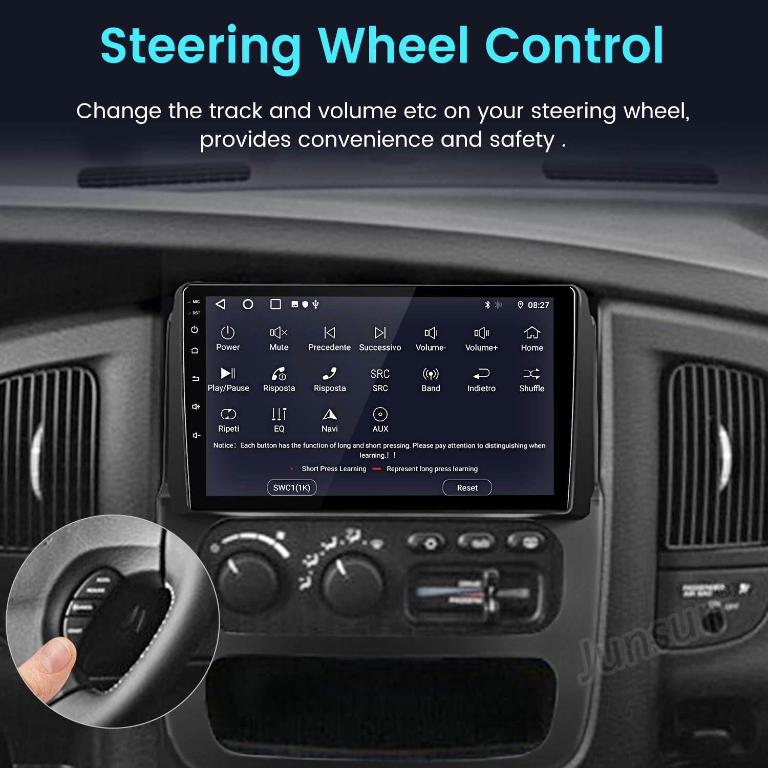 For Dodge RAM 2002-2005 2+64GB Carplay Android 14 Car Stereo Radio GPS Navi WIFI