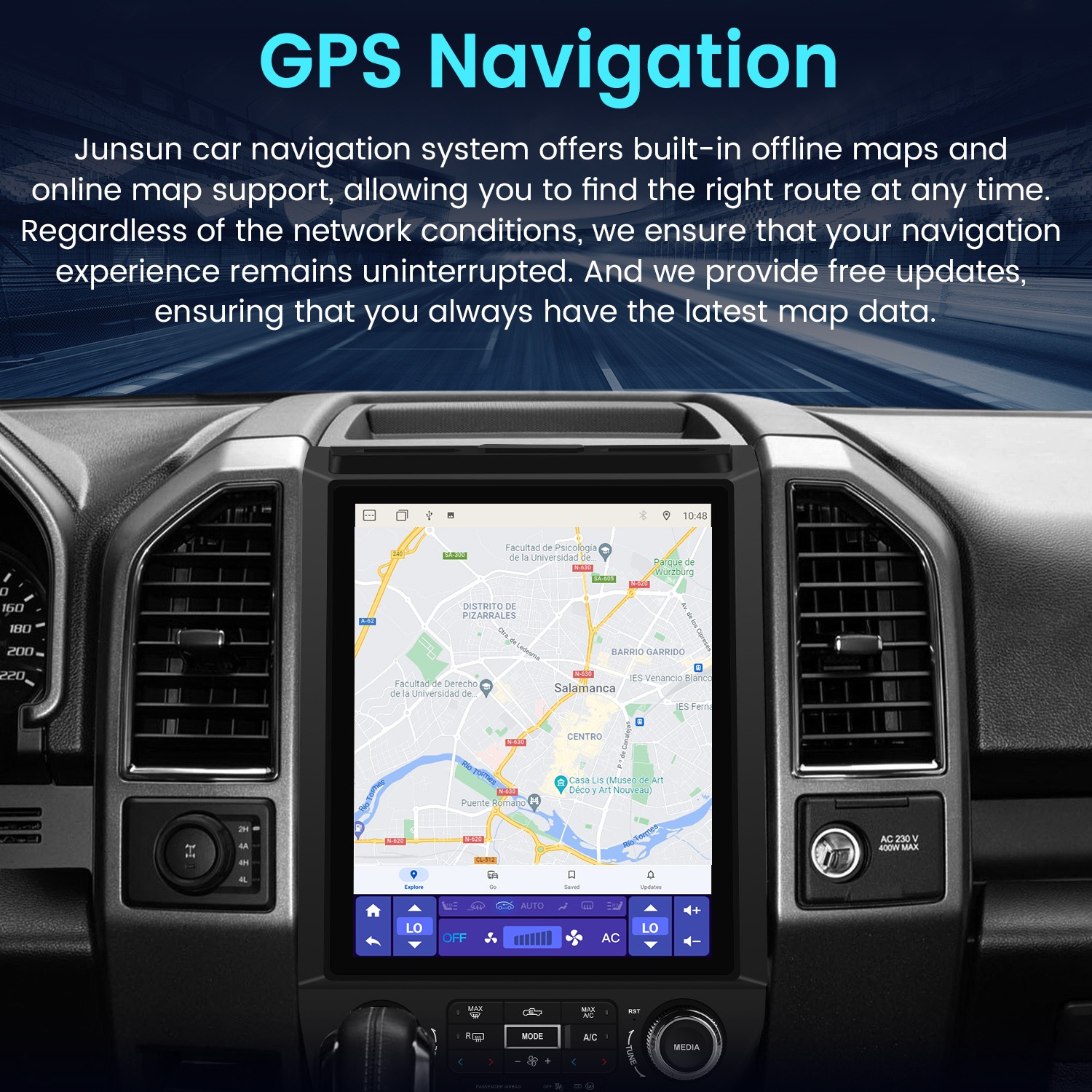 For Ford F150 2015-2021 4+64G Carplay 8Core Android15 12.1″Car Radio GPS Navi 4G