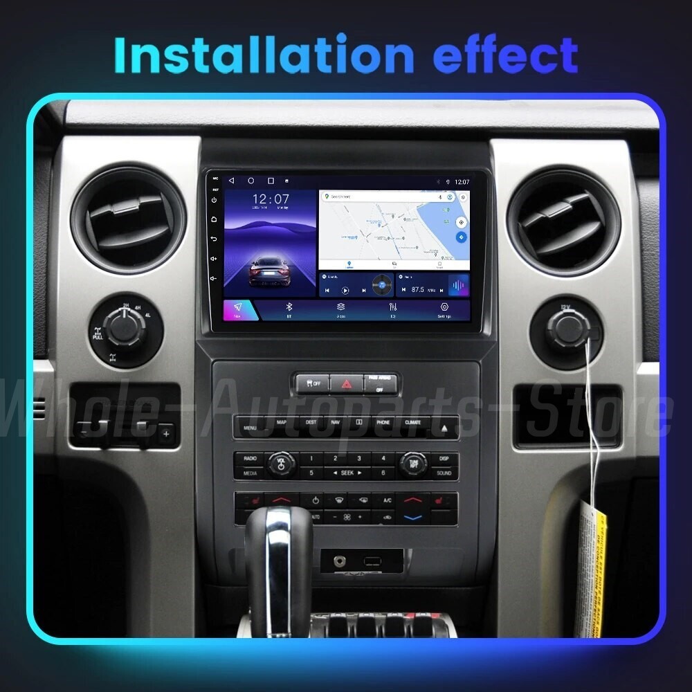 For Ford F150 2009-2014 F-150 Apple Carplay Android 15 Car Stereo Radio GPS WIFI