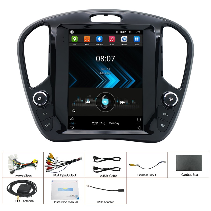 9.7” Vertical Screen Car MP5 Player BT FM RDS Fit For Infiniti ESQ 2014-2022