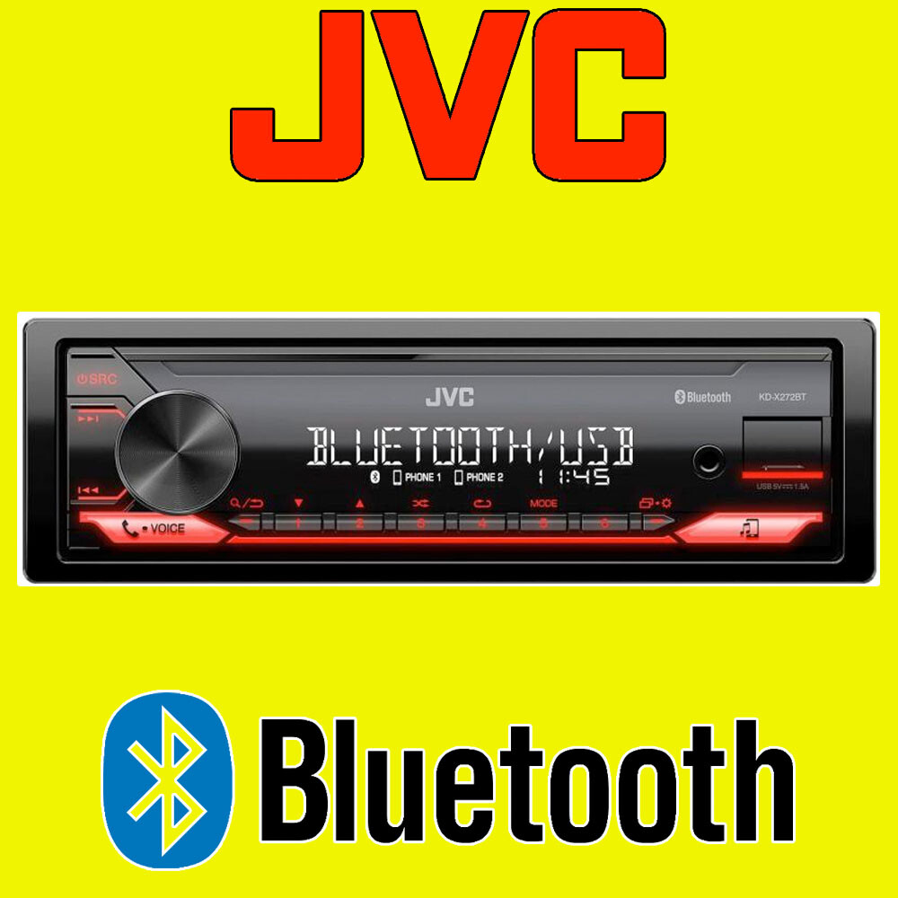 JVC Bluetooth Digital Media Receiver Car Radio Stereo USB iPhone Bluetooth 282BT