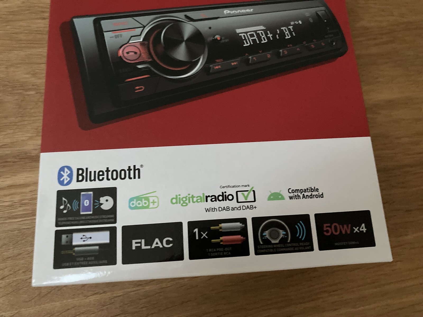 Pioneer MVH-330DAB MP3 Short Body Car Radio W. DAB Bluetooth USB Aux In + Aerial