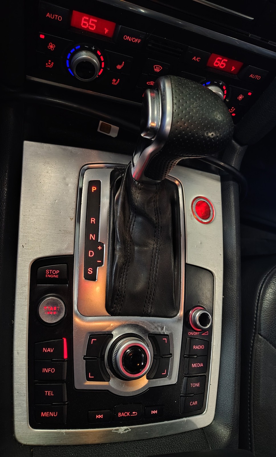 2012-2015 AUDI Q7 (4L) FRONT CENTER CONSOLE MMI MEDIA NAVIGATION CONTROL SWITCH