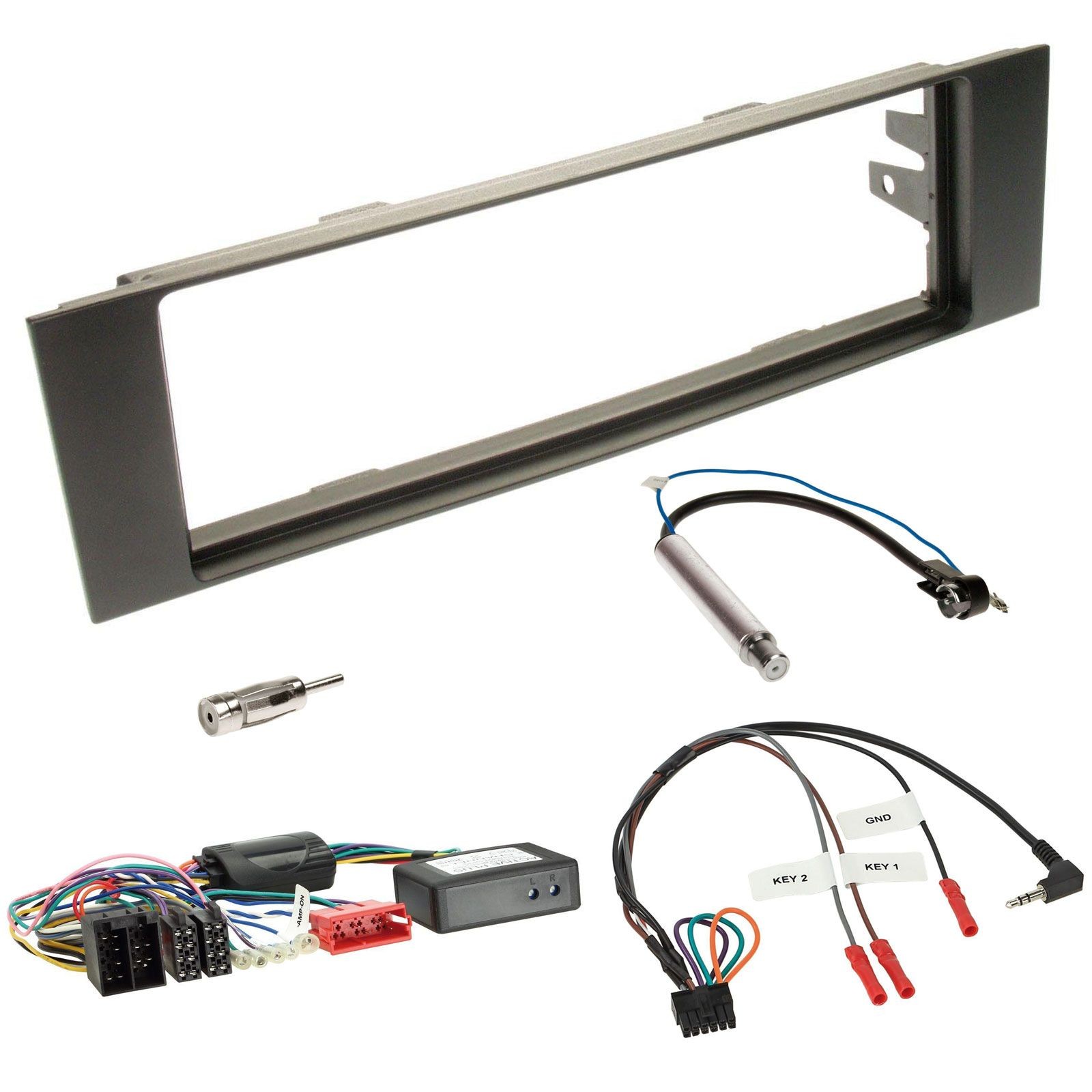 JVC Bluetooth DAB USB Steering Wheel Car Stereo For Audi A3 03-06 Subsystem Adapter