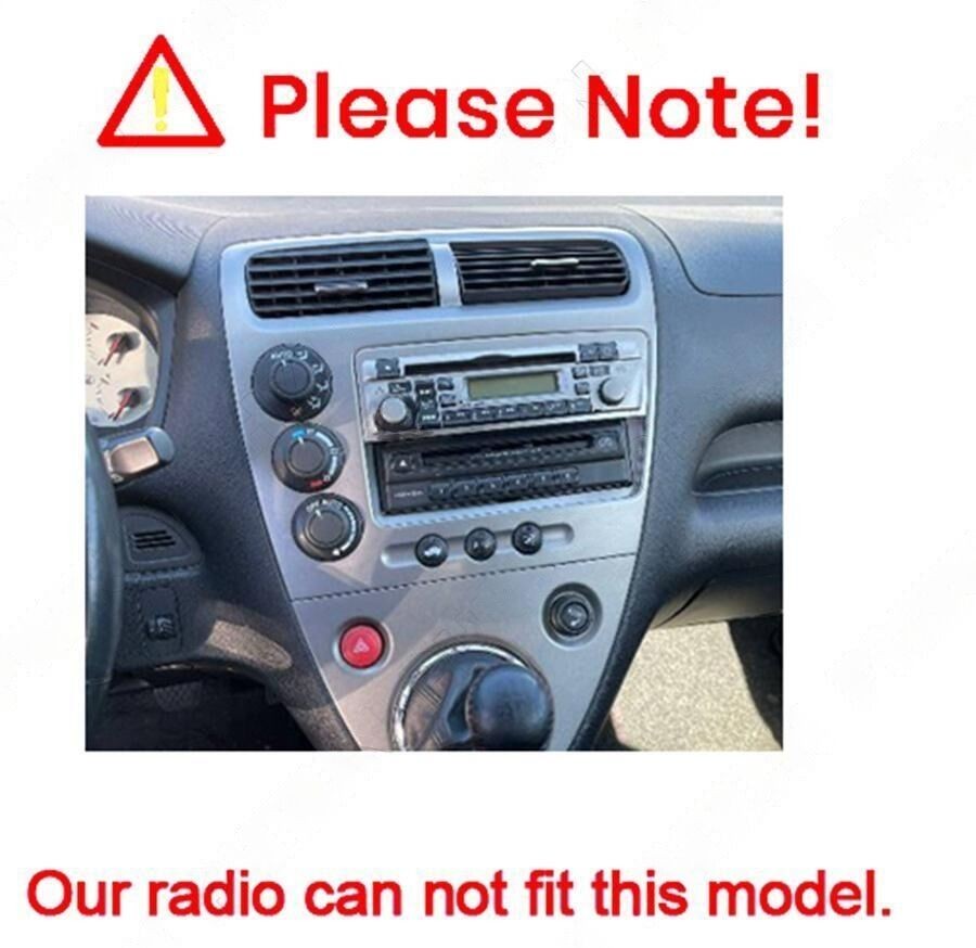 32GB Android 12 CarPlay Stereo Radio GPS Navi Carplay For Honda Civic 2000-2005