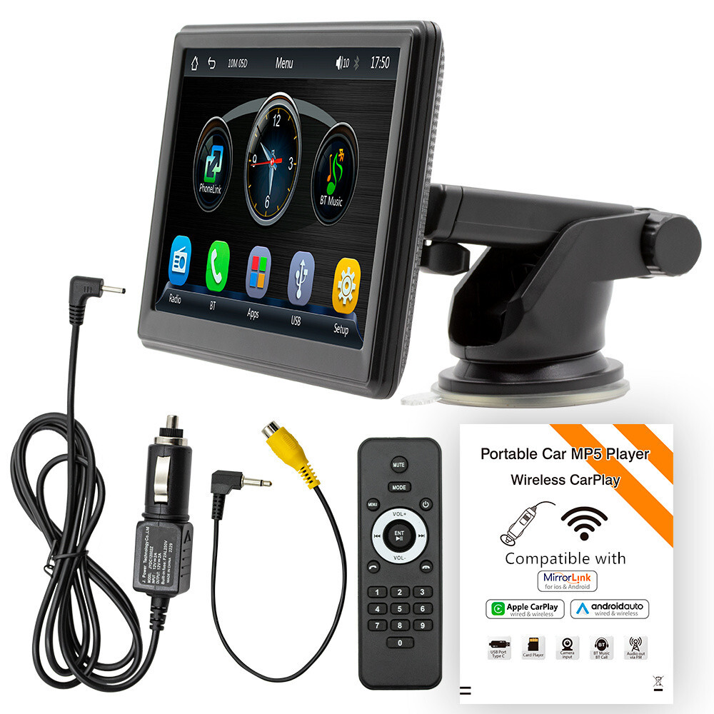 Car Stereo Radio Player Touch Screen For CarPlay Bluetooth Head Unit Mirror Link