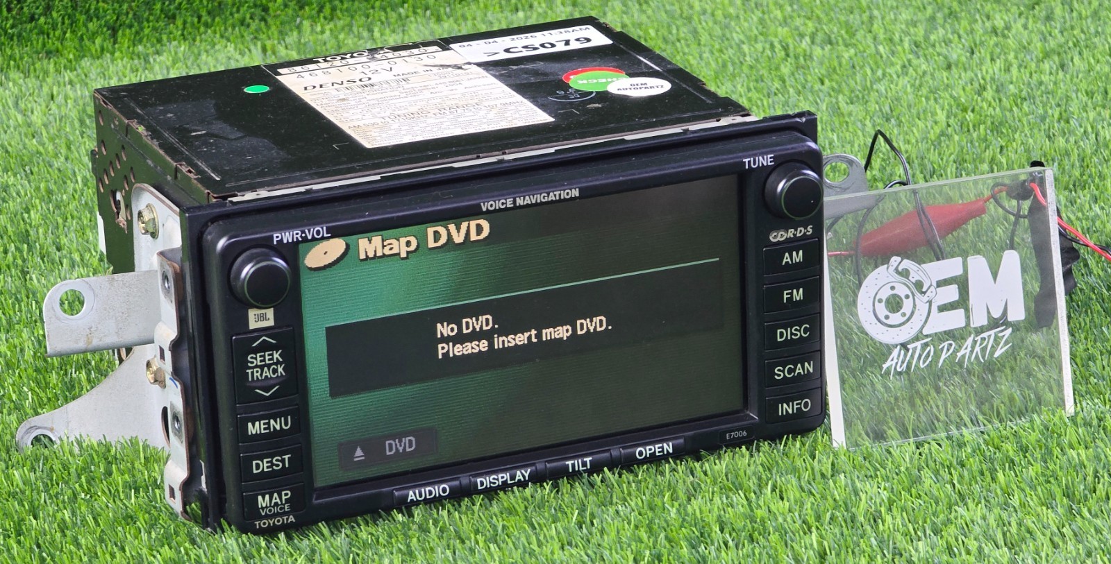 TOYOTA SIENNA 2004-2007 TUNDRA NAVIGATION RADIO DISPLAY 86120-0C160 E7006 Oem