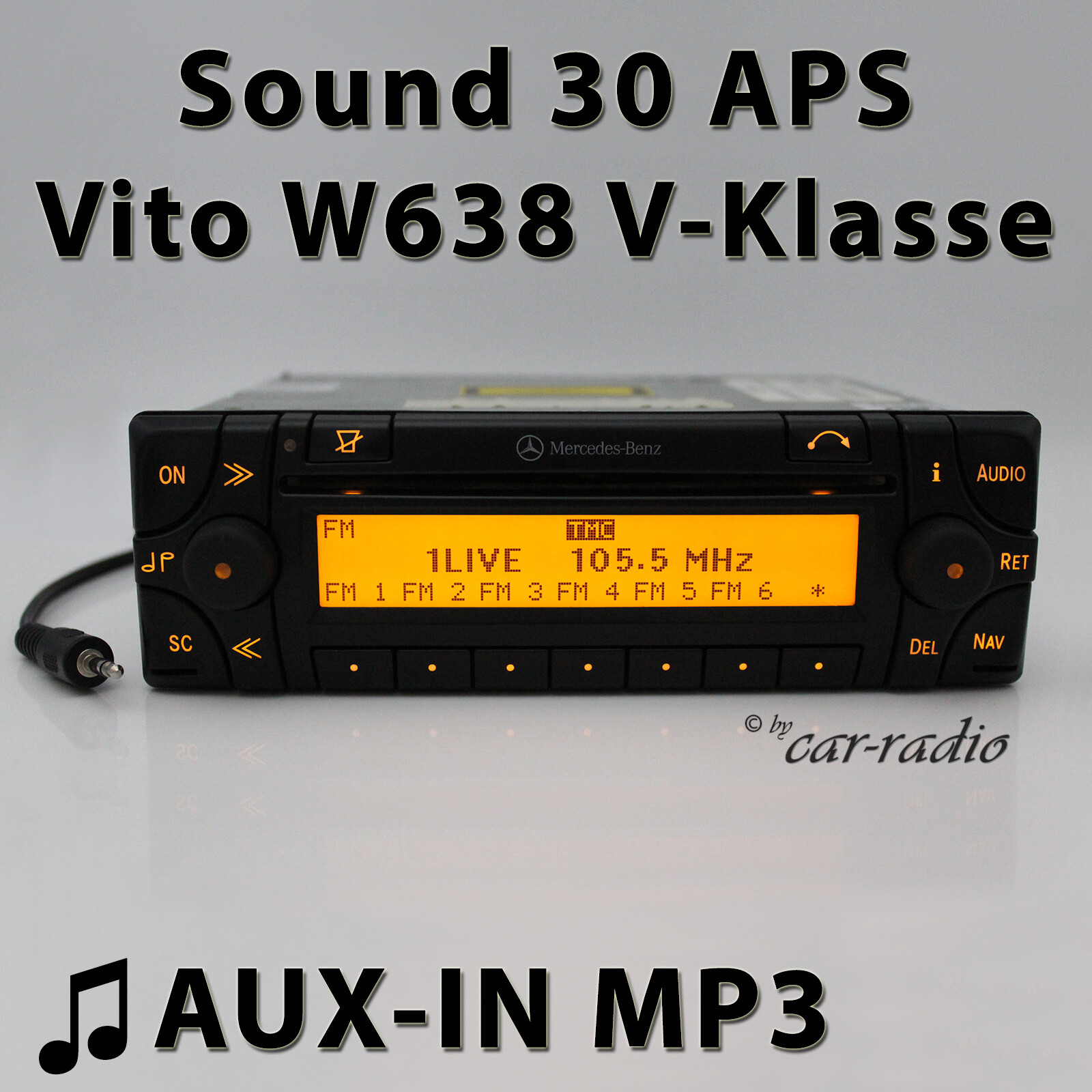Mercedes Sound 30 APS AUX-IN Becker W638 Radio Navigation System Vito Radio