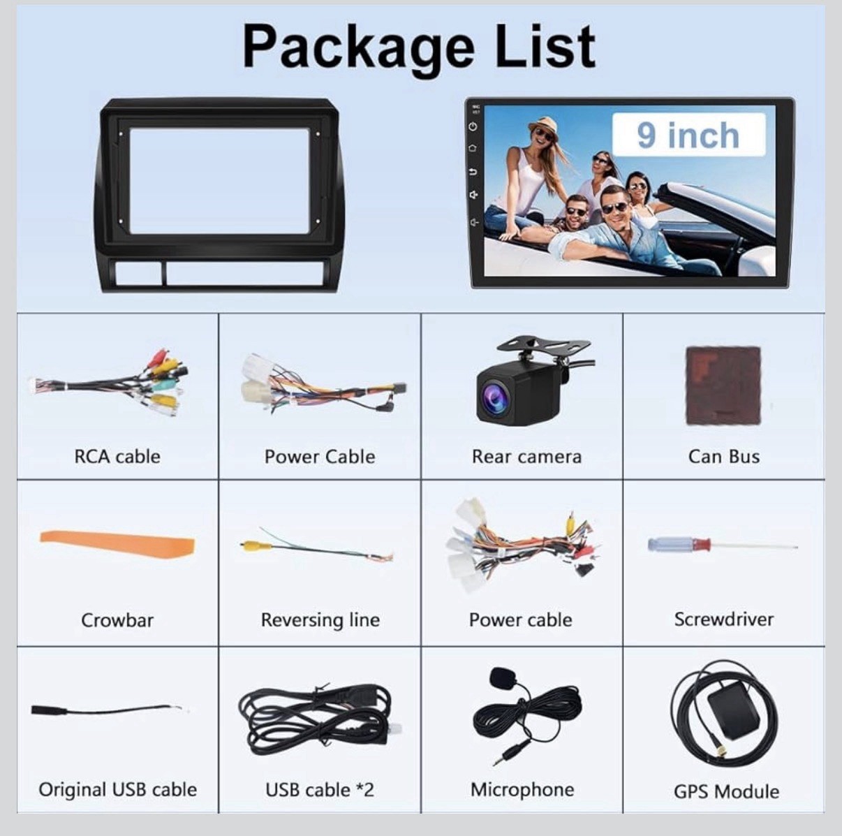 For Toyota Tacoma 2005-2015 Android 15 Car Stereo Radio Apple CarPlay GPS WiFi