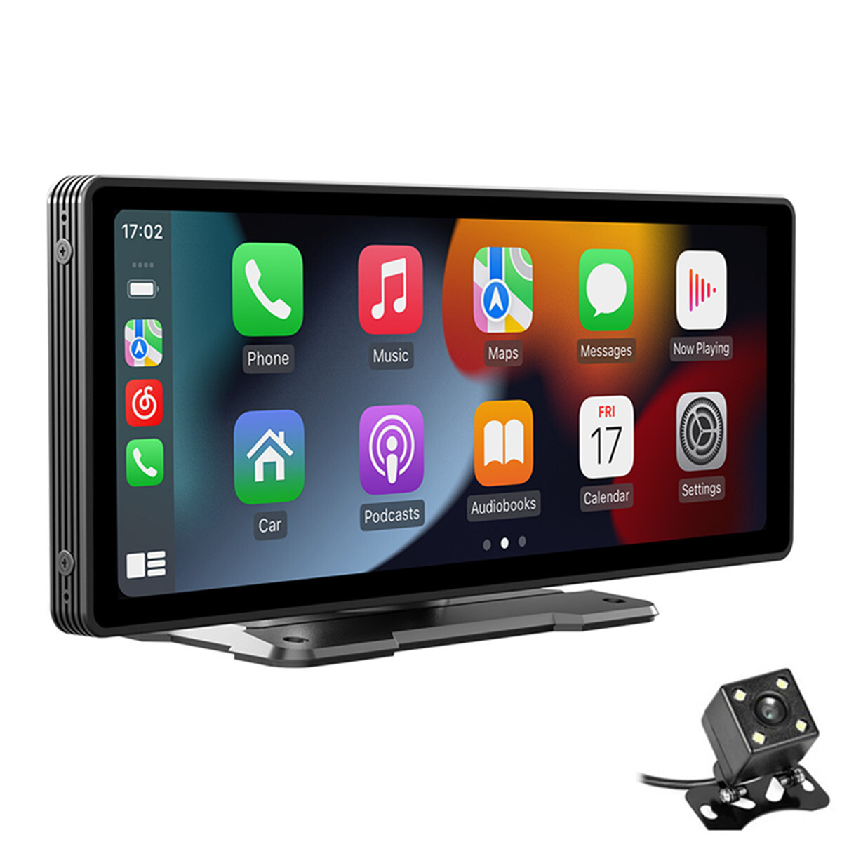 9.3in Wireless Car MP5 Player CarPlay Android Auto BT FM With 4LED Rear Camera