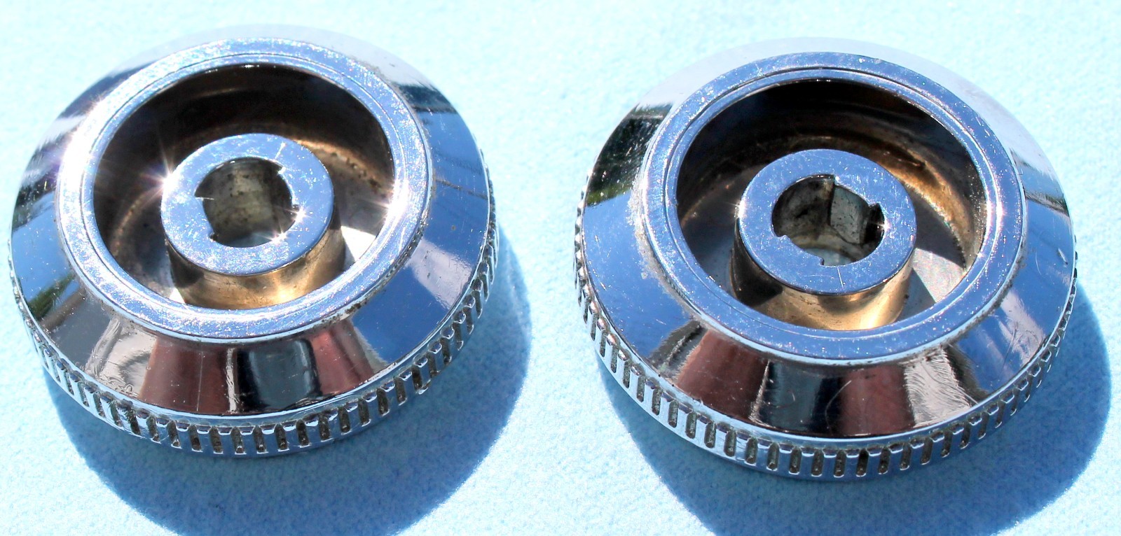 1976 1977 1978 1979 OEM MOPAR CHRYSLER DODGE PLYMOUTH CHROME RADIO KNOBS 3501490