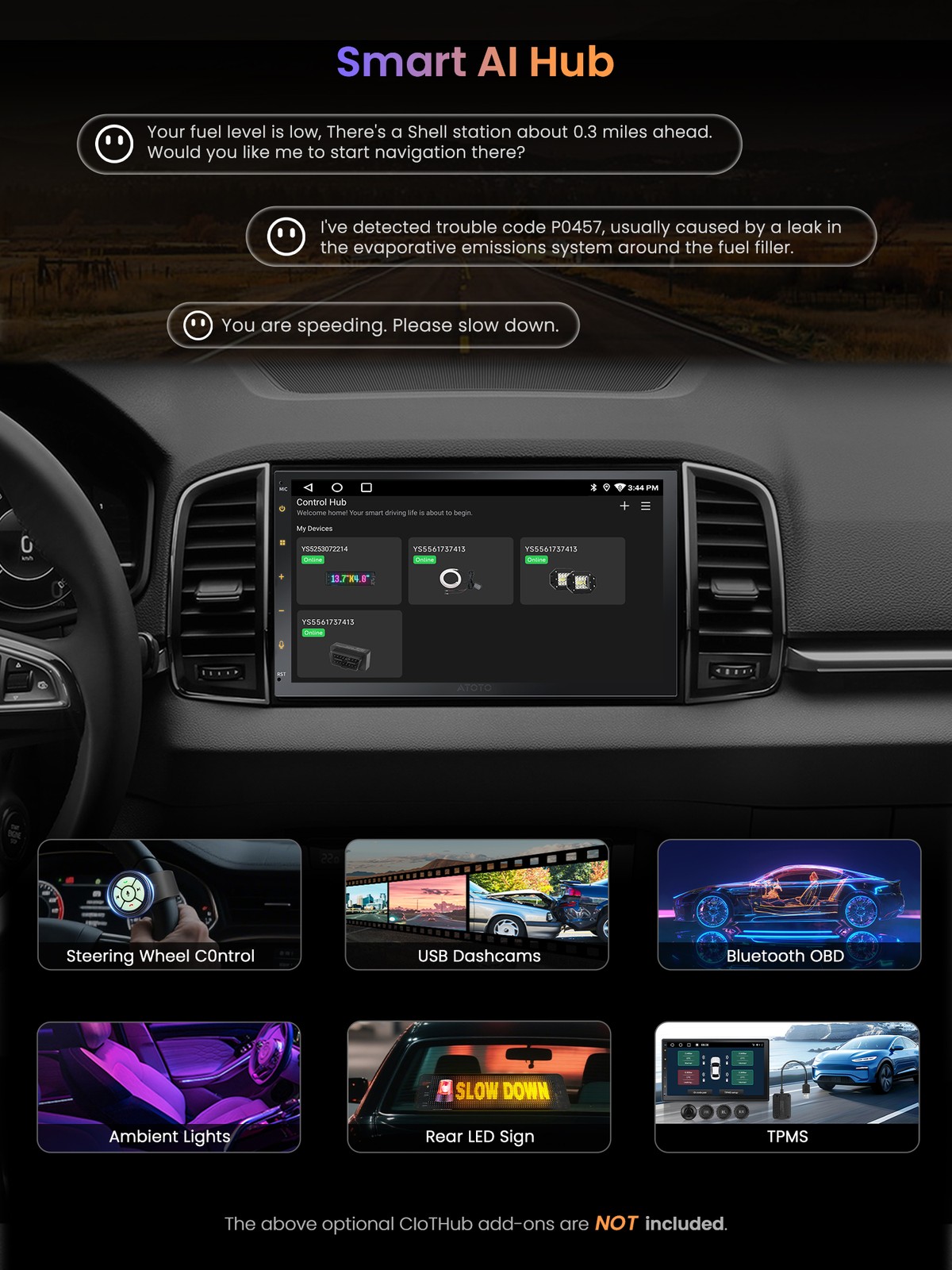 ATOTO F7 WE 7in Double 2Din Car Stereo Wireless CarPlay & Android Auto,Bluetooth
